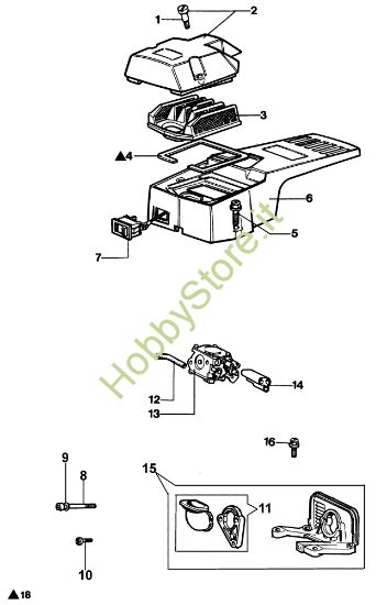 Picture of Filtro aria e carburatore 980 Motosega