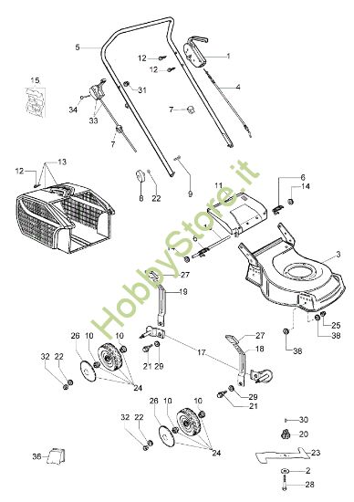 Picture of Esploso G 48 PK (K40) Rasaerba