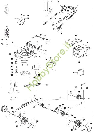 Picture of Esploso MAX 48 TK (K600) Rasaerba