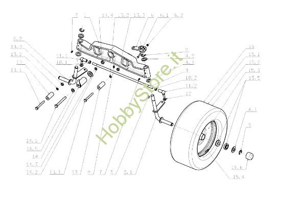 Picture of Assale anteriore OM 105J/15,5H Cat.2008 Trattorino