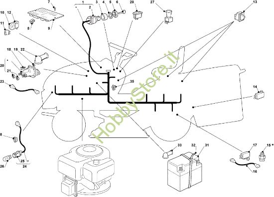 Picture of Parti elettriche OM 91C/11,5M France Cat.2008 Trattorino (solo per il mercato francese)