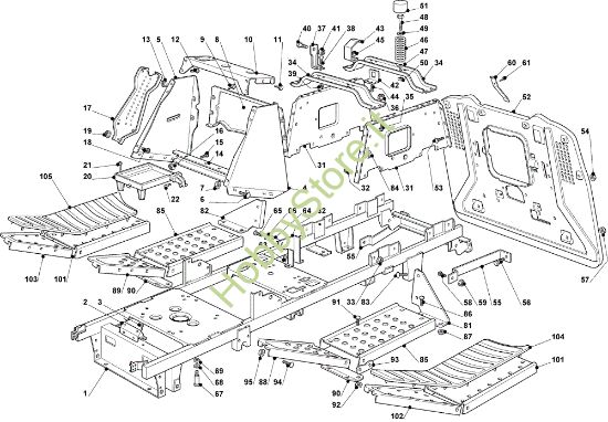Picture of Telaio OM 93C/13,5M Cat.2008 Trattorino