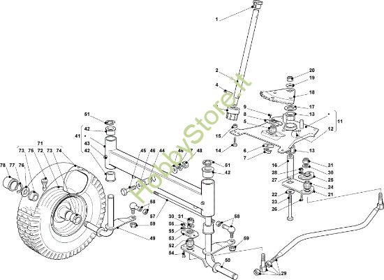 Picture of Sterzo OM 93C/13,5H France Cat. 2008 Trattorino (solo per il mercato francese)