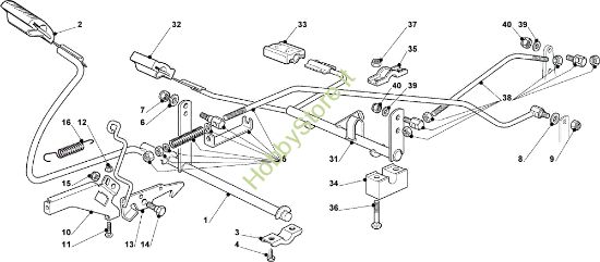 Picture of Comando freno e comando cambio OM 93C/13,5H France Cat. 2008 Trattorino (solo per il mercato francese)