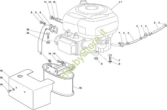 Picture of Motore OM 93C/13,5H France Cat. 2008 Trattorino (solo per il mercato francese)