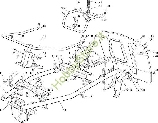 Picture of Telaio OM 63C/6,5M Cat.2008 Trattorino