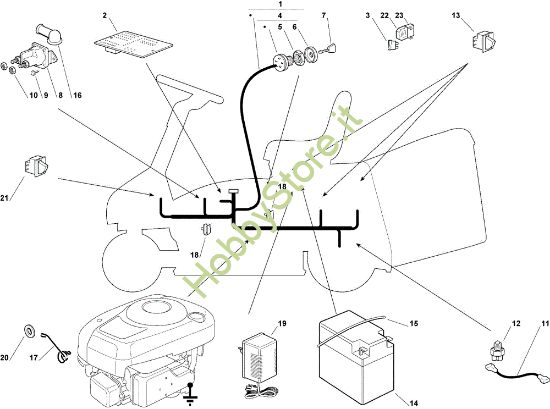 Picture of Parti elettriche OM 63C/6,5M Cat.2008 Trattorino