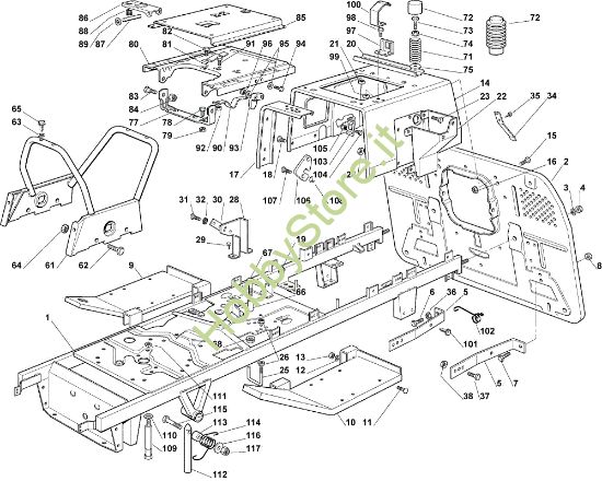 Picture of Telaio OM 122C/22H Cat.2008 Trattorino
