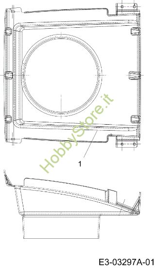 Picture of Convogliatore aria POLO 97/13,5 T France Cat.2008 Trattorino (solo per il mercato francese)