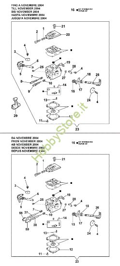 Picture of Carburatore WT-535A, WT-561A 940 C Motosega