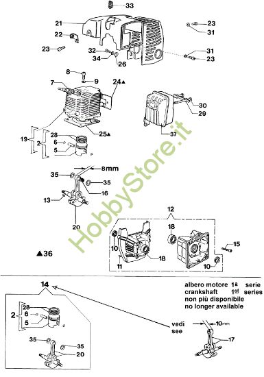 Picture of Motore 433 BP Decespugliatore