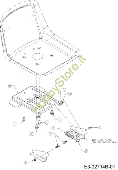 Picture of Sedile (1/2) POLO 95/11,5 T France Cat.2008 Trattorino (solo per il mercato francese)