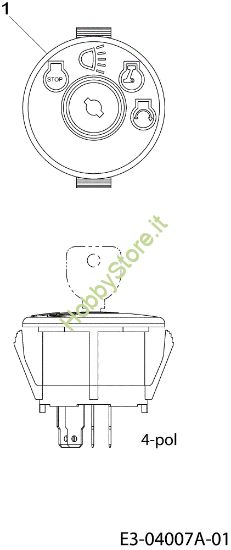 Picture of Cruscotto (1/2) POLO 95/11,5 T France Cat.2008 Trattorino (solo per il mercato francese)