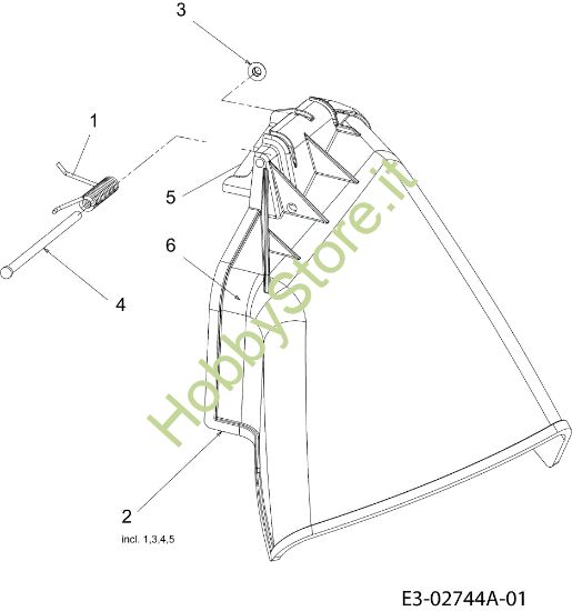 Picture of Deflettore POLO 108/20 H Cat.2008 Trattorino