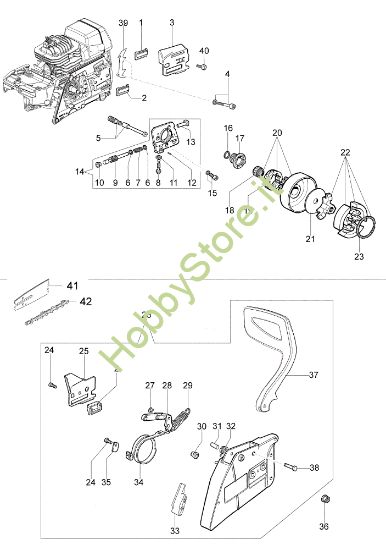 Picture of Frizione e freno GS 720 Motosega
