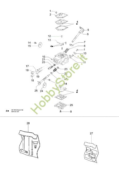 Picture of Carburatore WJ-121 GS 820 Motosega