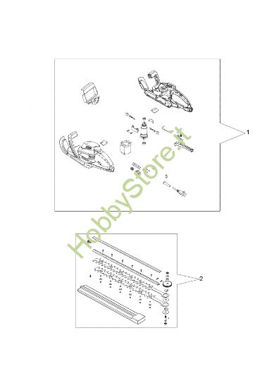 Picture of Esploso HC 550 E Tagliasiepi elettrico