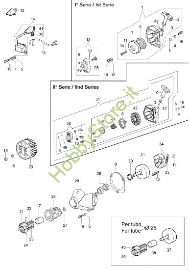 Picture of Avviamento e frizione BC 380 S Decespugliatore