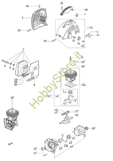 Picture of Motore BC 380 T Decespugliatore