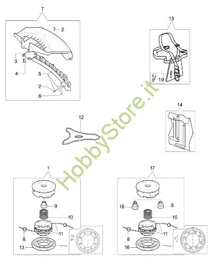 Picture of Accessori BC 420 T (Euro1 / Euro2) Decespugliatore
