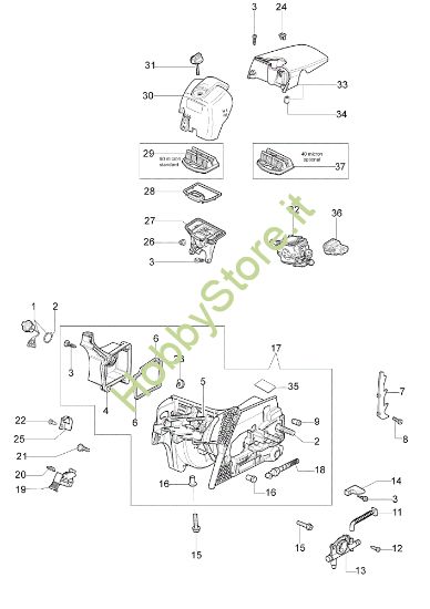 Picture of Basamento e filtro aria GS 410 CX (Euro 2) Motosega