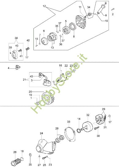 Picture of Avviamento e frizione BCF 420 (Euro1 / Euro2) Decespugliatore