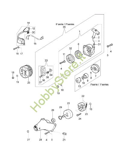 Picture of Avviamento e frizione SPARTA 42 BP Decespugliatore