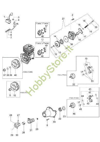 Picture of Avviamento e frizione BC 320 T Decespugliatore