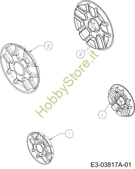 Picture of Copriruote G 55 VBX 4 in 1 Rasaerba