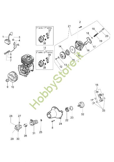 Picture of Avviamento e frizione PP 270 Potatore