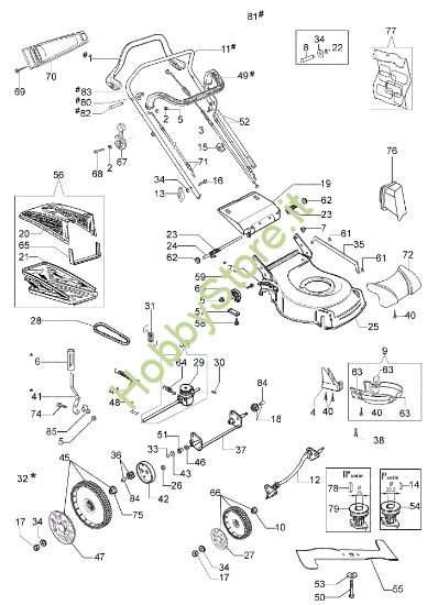 Picture of Esploso G 53 TK ALLROAD (K800) Rasaerba