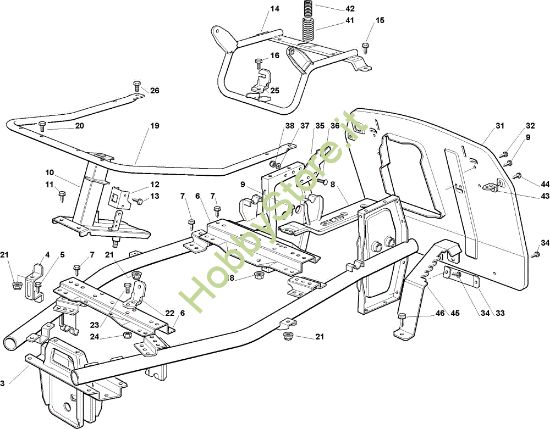 Picture of Telaio OM 63C/6,5V Cat.2009 Trattorino