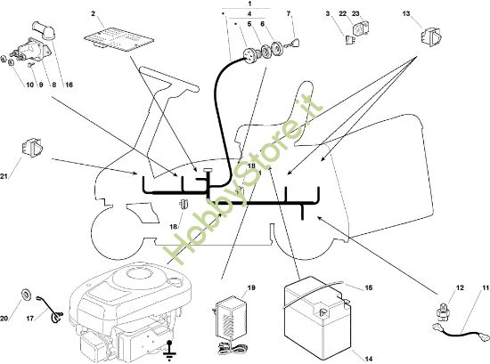 Picture of Parti elettriche OM 63C/6,5V Cat.2009 Trattorino