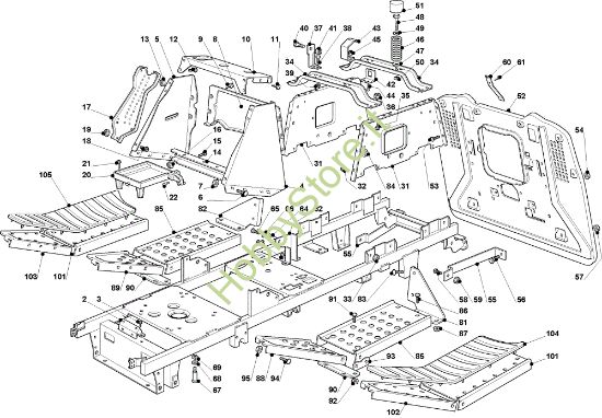 Picture of Telaio OM 93C/13,5H France Cat.2009 Trattorino