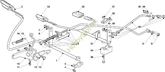 Picture of Comando freno e comando cambio OM 93C/13,5H France Cat.2009 Trattorino