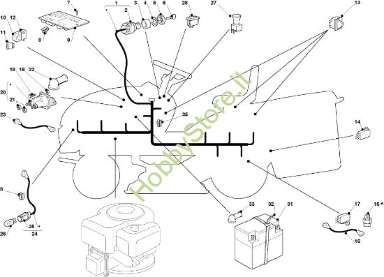 Picture of Parti elettriche OM 93C/13,5H France Cat.2009 Trattorino