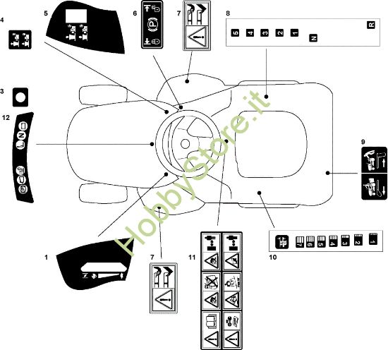 Picture of Etichette (1/2) OM 93C/13,5H France Cat.2009 Trattorino