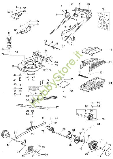 Picture of Esploso MAX 53 TK (K800) Rasaerba