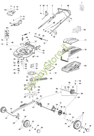 Picture of Esploso MAX 53 TBDF Plus-Cut Rasaerba