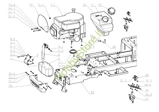 Picture of Motore OM 105J/15,5H Cat.2009 Trattorino