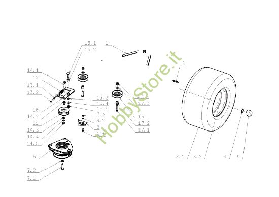 Picture of Assale posteriore OM 105J/15,5H Cat.2009 Trattorino
