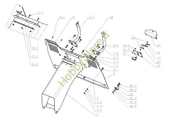Picture of Raccoglierba OM 105J/15,5H Cat.2009 Trattorino