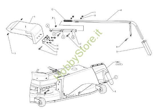 Picture of Kit mulching (Solo per il mercato francese) OM 105J/16H Cat.2009 Trattorino