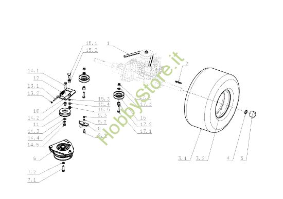 Picture of Assale posteriore OM 105J/17,5H Cat.2009 Trattorino