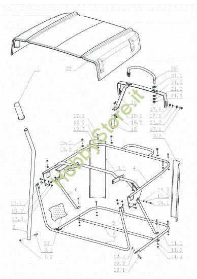 Picture of Sacco raccoglierba OM 105J/17,5H Cat.2009 Trattorino