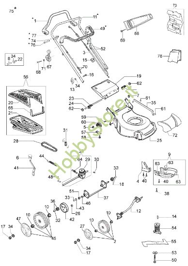Picture of Esploso 2009 G 53 TBX COMFORT Rasaerba