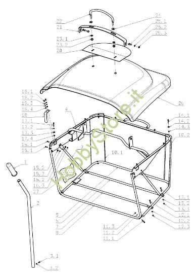 Picture of Sacco raccoglierba OM 124J/22 H Cat.2009 Trattorino