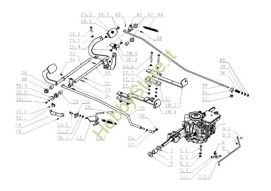 Picture of Trasmissione OM 105J/22 Intek Cat.2009 Trattorino (solo per il mercato tedesco)