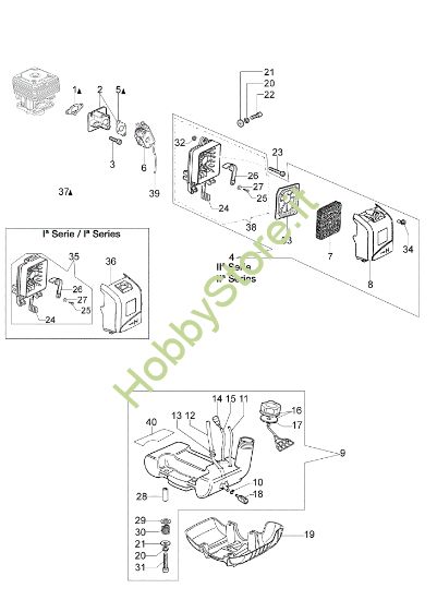 Picture of Serbatoio e filtro aria SPARTA 38 FE Decespugliatore