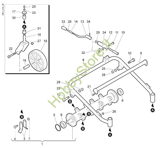 Picture of Gruppo taglio (Rotore) WB 55 H 6,5 Trinciasarmenti